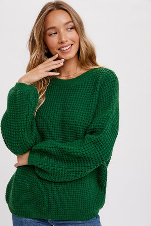 Lizzy Chunky Sweater in Forest