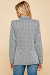 Business Mode Plaid Blazer