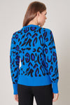 Charmed Blue Leopard Sweater