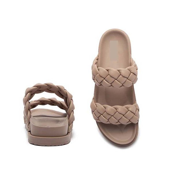 Haydin Braided Sandal in Taupe