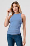 Scottie Ruched Side Ribbed Tank