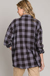 Always On My Mind Charcoal Plaid Flannel