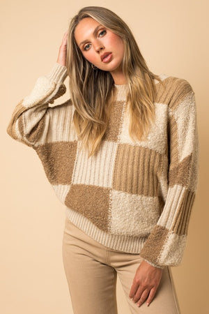 Nora Checker Sweater