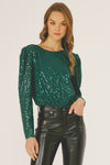 Holiday Ready Sequin Bodysuit