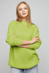 Cece Pullover Sweater in Lime
