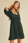 Midnight Rain Babydoll Dress