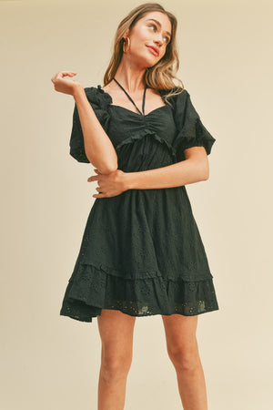 Midnight Rain Babydoll Dress