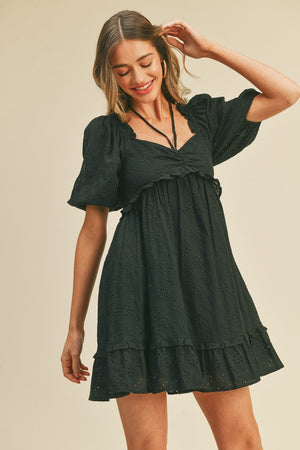 Midnight Rain Babydoll Dress