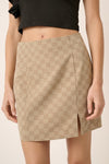 Check It Out Skirt in Tan