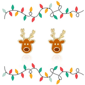 Santa's Reindeer Cutie Stud Earrings