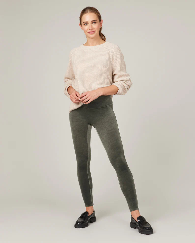 Spanx Velvet Legging in Olive – Love & Threads Spanx Velvet Legging in Olive – Love & Threads
