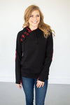 Buffalo Plaid Double Hooded Sweatshirt