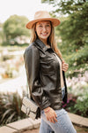 Love & Threads X Madi Kubik My Favorite Leather Shacket