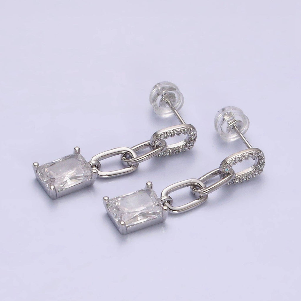 Kourtney Dangle Earrings in Silver