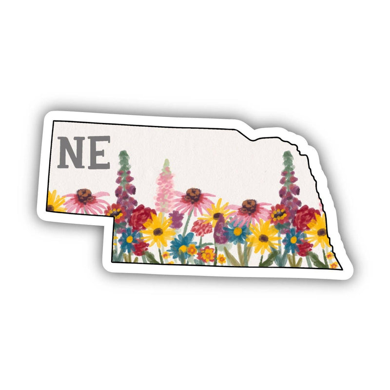 Nebraska Painterly Pattern Sticker
