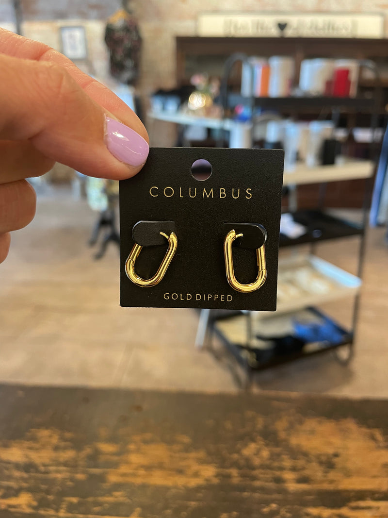 Sherri Huggie Earrings in Gold