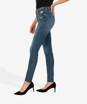KUT Mia High Rise Fab Ab Skinny in Persuance Wash