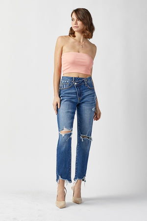Matt Crossover Girlfriend Distressed Denim
