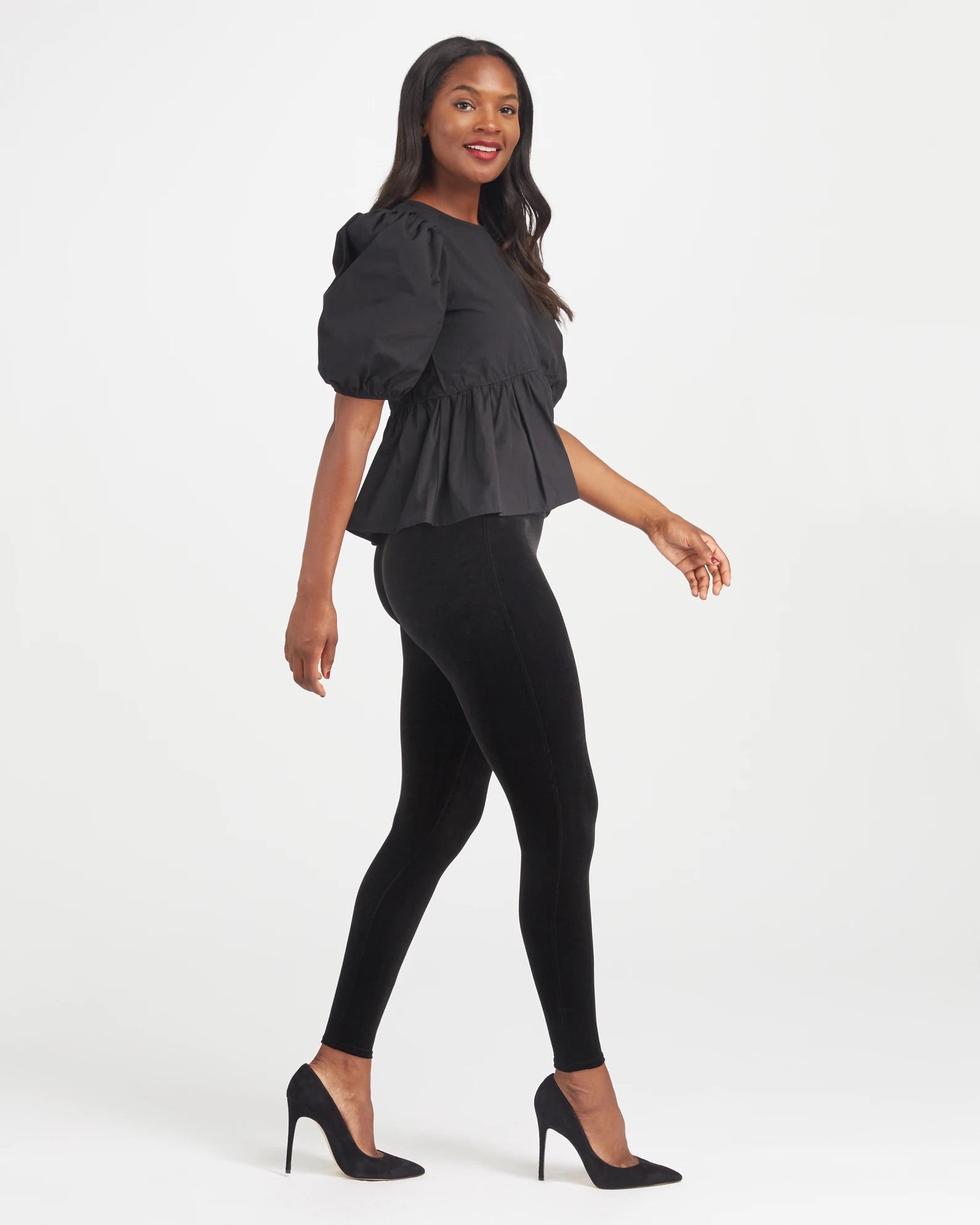 SPANX, Pants & Jumpsuits, Spanx Velvet Leggings 28 Womens Size Medium In  Black