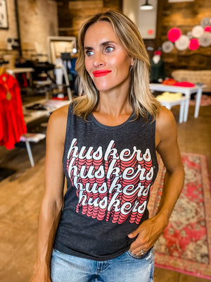 HUSKERS On Repeat Tank