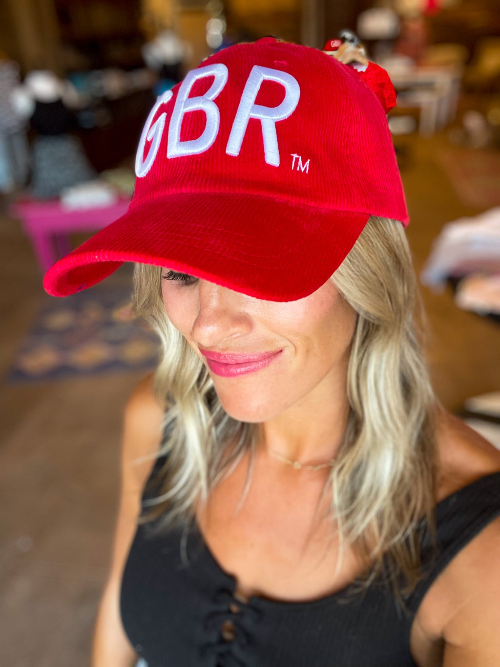 Nebraska "GBR" Corduroy Baseball Hat