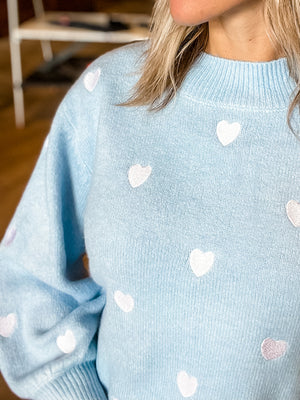 Baby Cross My Heart Embroidered Sweater
