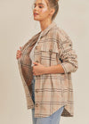 Stella Shacket in Tan