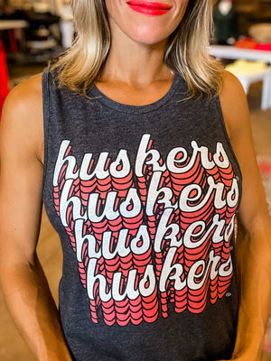 HUSKERS On Repeat Tank