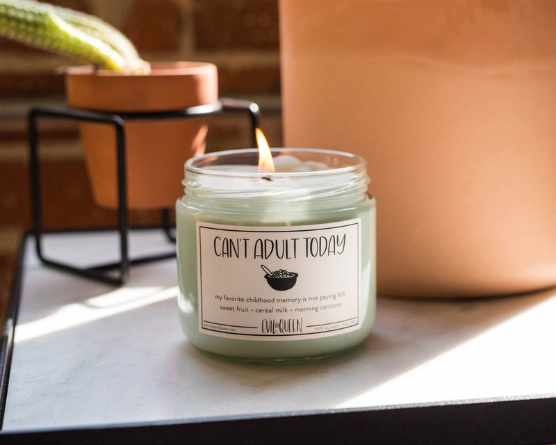 Evil Queen Can't Adult Today Candle
