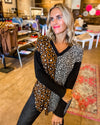 Seeing Double Mixed Print Tunic Top