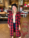 Here I Go Red Plaid Tunic