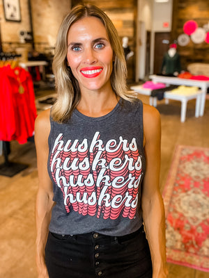 HUSKERS On Repeat Tank