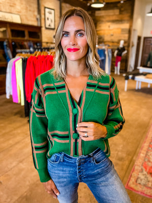 Don't Get Plaid Sweater Cardigan