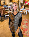 Seeing Double Mixed Print Tunic Top