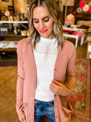 My Favorite Cardigan in Mauve