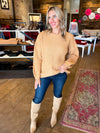 Lizzy Chunky Sweater in Camel