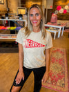 Old School Nebraska Tee in Tan