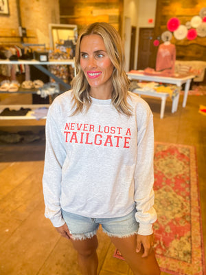 Never Lost A Tailgate Crewneck