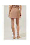 Rica Suave Belted Mini Skirt in Camel