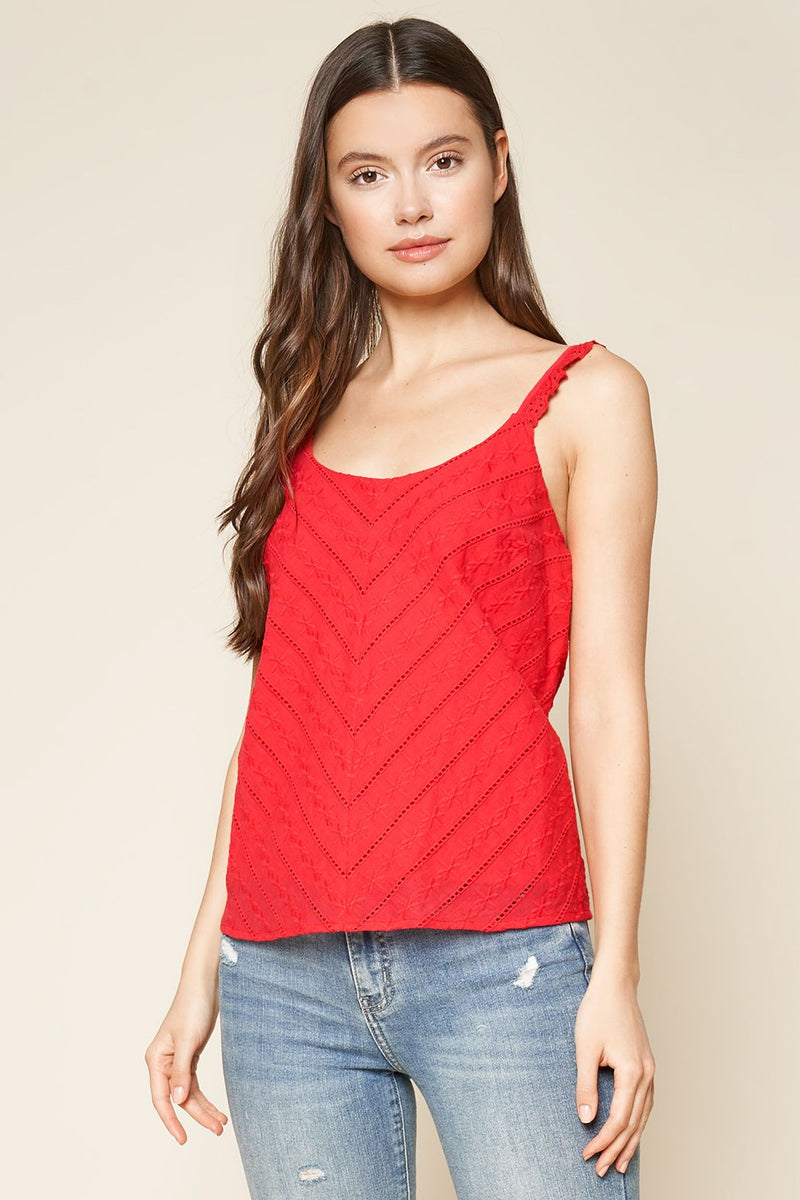 Vira Eyelet Cami