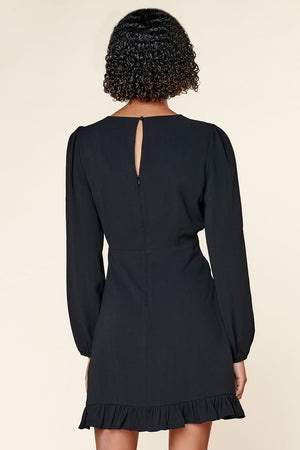 Double Take Ruffle Hem Dress