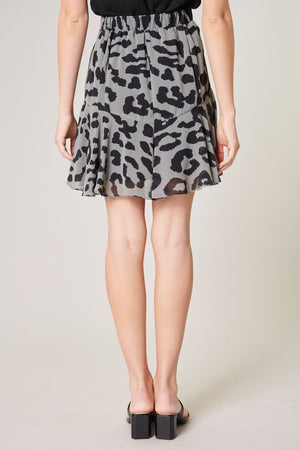 Leopard Eden Flared Skirt